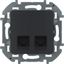 Розетка компьютерная 2-м Inspiria RJ45 кат.6 UTP механизм антрацит Leg 673843 Legrand