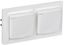 Розетка с крышкой Brite 16А IP44 РСбш10-3-44-БрБ бел. в сб 2шт IEK BR-R16-16-44-2-K01-F-PRO