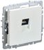Розетка компьютерная СП RJ45 кат.6 BRITE РК11-БрЖ жемчуж. IEK BR-K10-2-K36