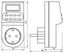 Розетка с таймером (недельная) электронная IP20 16А 3500W ТМ22 - 23205 FERON
