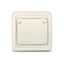 Розетка одноместная с крышкой Валери с/з, скрытая, 16А, 220В, слоновая кость (ivor - Б-В0029. Союз