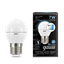 Лампа светодиодная LED 7 Вт 550 лм 4100К AC150-265В E27 шар P45 нейтральный шаговое диммирование выключателем Black Gauss - 105102207-S