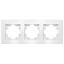 Афина рамка стеклянная трехместная универсальная белая (еврослот) - 2244 Союз