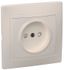 Розетка 1-м СП Кварта 10А IP20 защ. шторки без заземл. крем. ИЭК ERK10-K33-10-DM IEK