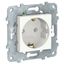 Розетка 1-м СП 2мод. Unica New 16А IP20 250В с заземл. без защ. шторок быстрозажим. клеммы механизм бел. SchE NU505618 APC