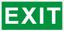 Пиктограмма (наклейка) ПЭУ 012 Exit (250х115) SIRAH | 2502001990 Световые Технологии