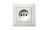 Розетка 1-м Karea RIZZ без заземл. керамика бел. Makel 88001002