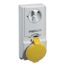 ПАНЕЛЬНАЯ РОЗЕТКА UNIKA С ДЕРЖ ПРЕДОХР 32A 2P-E 100-130 IP44 | 82139 Schneider Electric