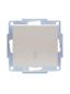 Переключатель проходной 1-кл. СП Vesna механизм жемчуж./бел. перламутр. LEZARD 742-3088-105