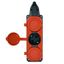 Колодка удлинителя 3-м с заземл. 16А IP44 каучук красн. TOKOV TKE-C13-KK3-Z ELECTRIC
