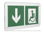 Знак безопасности PS-33186.E71''Указ. двери эвакуац. выхода (лев.) для МГН'' - a32890 BS