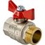 Кран шаровой латунный Valtec Base бабочка внутренняя-наружная резьба 1/2" VT.218