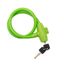 Тросовый замок взломостойкий для велосипедов и колясок с ключом 65 см зеленый | 79-0363 ЧЕТЫРЕ СЕЗОНА MEET