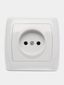 Розетка 1-м СП Маргарита 16А IP20 с заземл. крышкой бел. UNIVersal М0029 Союз