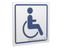 Знак безопасности PS-15164.D01"Символ доступности для инвалидов" Белый свет a21956 BS