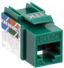 Модуль Keystone Jack кат.5E UTP 110 IDC 90град зелёный | CS1-1C5EU-11-02 ITK IEK