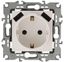 Розетка 2P+E 16A-250В, штор. с 2xUSB 5В-3А, Эра12, слоновая кость (10/100/2000) 12-4109-02 - Б0047841