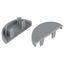 Заглушка EC-KK-30-13-F для полукруглого кабель-канала серая 30х13мм 2шт/комплект | Б0064962 ЭРА