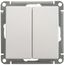 Переключатель проходной 2-кл. СП W59 10А IP20 10AX механизм бел. SE VS610-256-1-86 APC