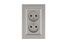 Розетка 2-м СП Karea 10А IP20 б/з зел. Makel 56052017