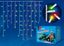 Гирлянда "Бахрома" светодиодная ULD-B3010-200/TWK MULTI IP67 с эффектом мерцания 3м соединяемая 200 светодиодов свет разноцветный провод бел. Uniel UL-00002272