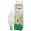 Лампа светодиодная GREEN LINE LED BXS-6W-830-E14 GL E14 6 Вт свеча на ветру теплый свет | Б0067119 ЭРА