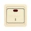Выключатель проходной 1-кл. СП Лондон с инд. 10А беж. EKF EEV10-125-20