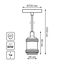 Светильник подвесной под лампу 1хE27 AC 220В Черный IP20 1000х48х80мм Алюминий Decor Gauss - PL021