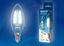 Лампа светодиодная LED-C35-5W/NW/E14 /CL/DIM GLA01TR Air 5Вт свеча прозрачная 4000К нейтр. бел. E14 диммир. (упак. картон) Uniel UL-00002862