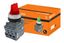 Переключатель на 2 положения с фиксацией M2SS1-21R короткая ручка(LED) d22мм/220B 1з+1р красный | SQ0747-0070 TDM
