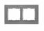 Рамка на 2 поста серого матового цвета S82 Concept | 8200627-092 Simon
