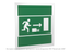 Знак безопасности PS-50506.E101''Напр. к эвакуац. выходу направо 50 метров'' - a21410 BS