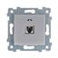 Механизм розетки телефонной 1-местн.СП Аксиома IP 20 РТ1-459 алюм. Кунцево 121018