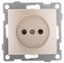 Механизм розетки 1-местн. б/з с з/ш СП Bravo 16А IP20 250В шампань GUSI С10Р2-027