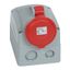 Розетка накладная - 32 А 3К+H+З 380 В IP 44 | 090162 Legrand