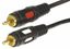 Шнур 2 RCA - RCA, длина 1,5 метра, черный (GOLD) | 17-0143 REXANT MEET