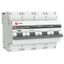 Автоматический выключатель ВА 47-100 4P 80А (D) 10kA EKF PROxima - mcb47100-4-80D-pro