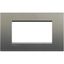 Рамка 4мод. LivingLight прямоугол. сер. шелк Leg BTC LNA4804AE Legrand