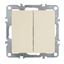 Выключатель двухклавишный (механизм), 250В, 10А, серия Эрна, слоновая кость Stekker - PSW10-9104-02 39323 FERON