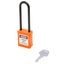 Замок безопасности навесной нейлоновая дужка BD-G37 Orange - 10265 ПТК