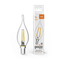 Лампа светодиодная филаментная Basic Filament 4.5Вт свеча на ветру 2700К тепл. бел. E14 400лм GAUSS 1041115