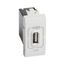 Розетка USB Mosaic 1мод. 1.1А 230/5В бел. Leg BTC N4285C1 Legrand