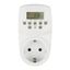 Таймер электронный с розеткой, 220В. 24ч. 1600Вт. Энергонезависимая память. UST-E20 WHITE - UL-00003766 Uniel UST-E20-0001