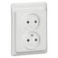 Розетка 2-м СП Kaptika 16А IP20 2х2P бел. Leg 782112 Legrand