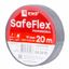 Изолента ПВХ серо-стальная 19мм 20м серии SafeFlex | plc-iz-sf-st EKF