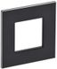 Рамка 1-м SKANDY SK-F31Bl металл черн. IEK SK-M12-M-K02