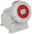 Розетка стационарная ССИ-1252 32А-6ч 380В 3P+PE+N IP67 | PSR12-032-5-0-67 IEK