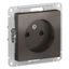 Механизм розетки 1-м СП ATLAS DESIGN без заземл. защ. шторки 16А мокко SchE ATN000649 APC