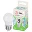 Лампа светодиодная LED 8Вт 800Лм 4000К E27 шар яркий белый свет P45-8W-840-E27 GREEN LINE - Б0067073 ЭРА