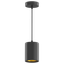 Светильник светодиодный ДПО 12 Вт 750 Лм 4100К цилинндр на подвесе 170-240 В 79х100 мм IP20 черный/золото LED Overhead Gauss - HD042